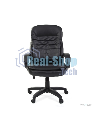 Кресло Chairman 795 LT черный, экокожа, 120 кг, механизм качания