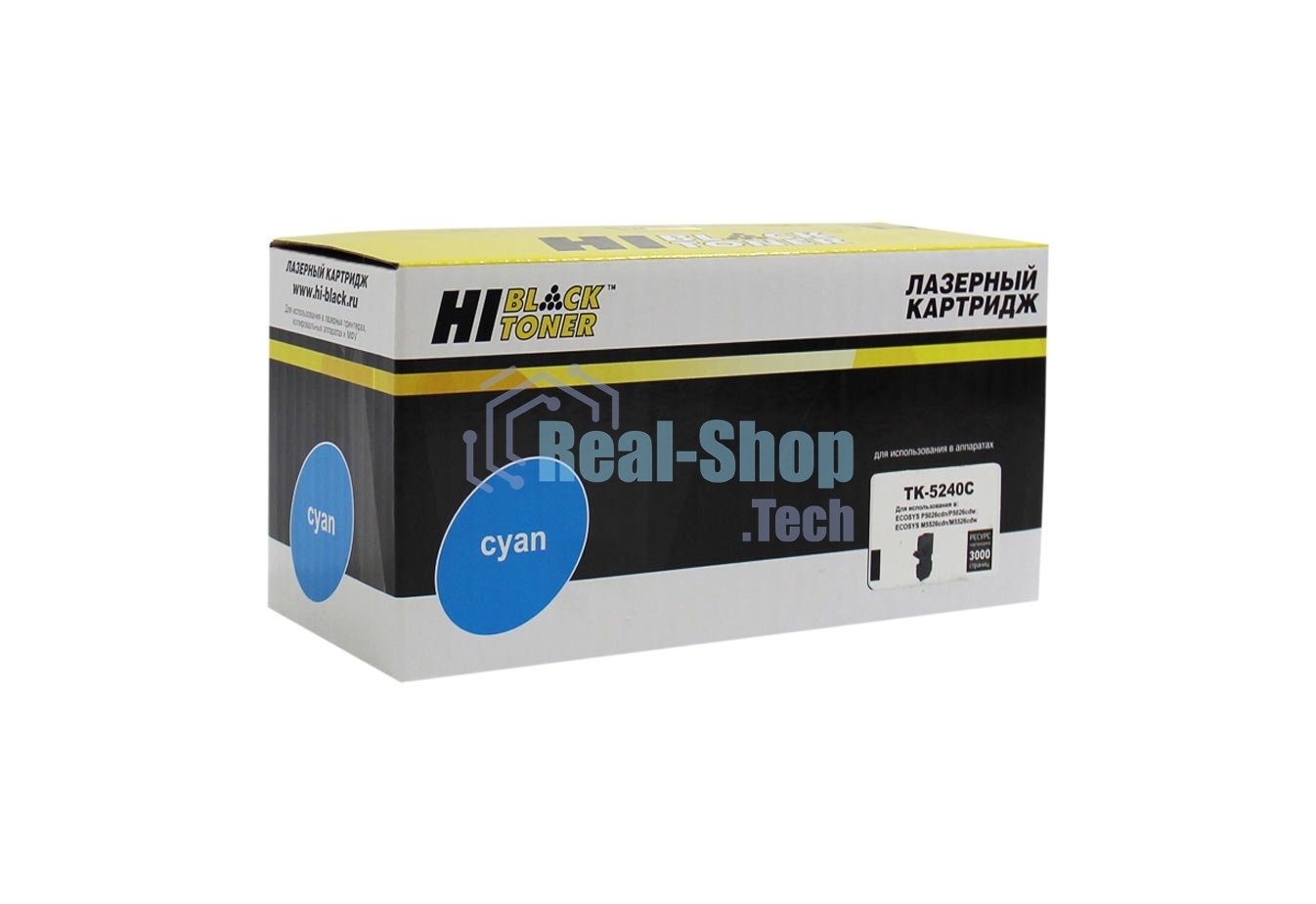 Тонер-картридж Hi-Black (HB-TK-5240C) для Kyocera P5026cdn/M5526cdn, C, 3K