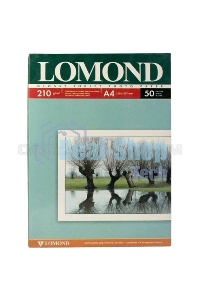 Фотобумага Lomond 0102021 A4/210г/м2/50л./белый глянцевое/матовое для струйной печати