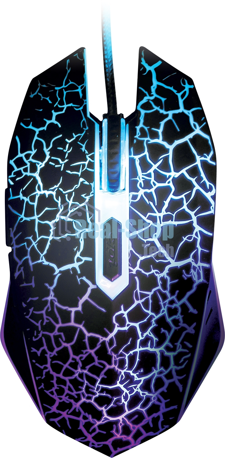 Мышь проводная Qumo Terra M02 черный, 3200 dpi, USB, кнопки - 6