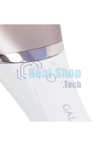 Прибор для ухода за кожей Galaxy Line GL 4960, белый, 2 скорости, 45 минут непрерывной работы, защита от водяных брызг и струй воды с любого направления, 4 основных и 2 дополнительные насадки, индикаторы работы и зарядки