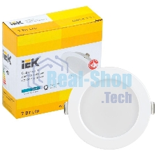 Светильник светодиодный ДВО 1611 7Вт 4000К IP20 круг бел. IEK LDVO0-1611-07-4000-K01