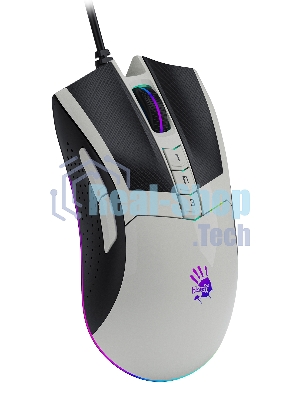 Мышь проводная A4Tech Bloody W90 Max белый/черный, 10000 dpi, USB, кнопки - 10