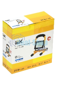 Прожектор светодиодный Iek LPDO603-020-65-K02 СДО 06-20П переносной 6500К IP65 черный