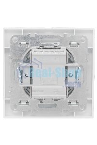 Выключатель 2-клавишный СП,10А, белый EKF Basic Минск