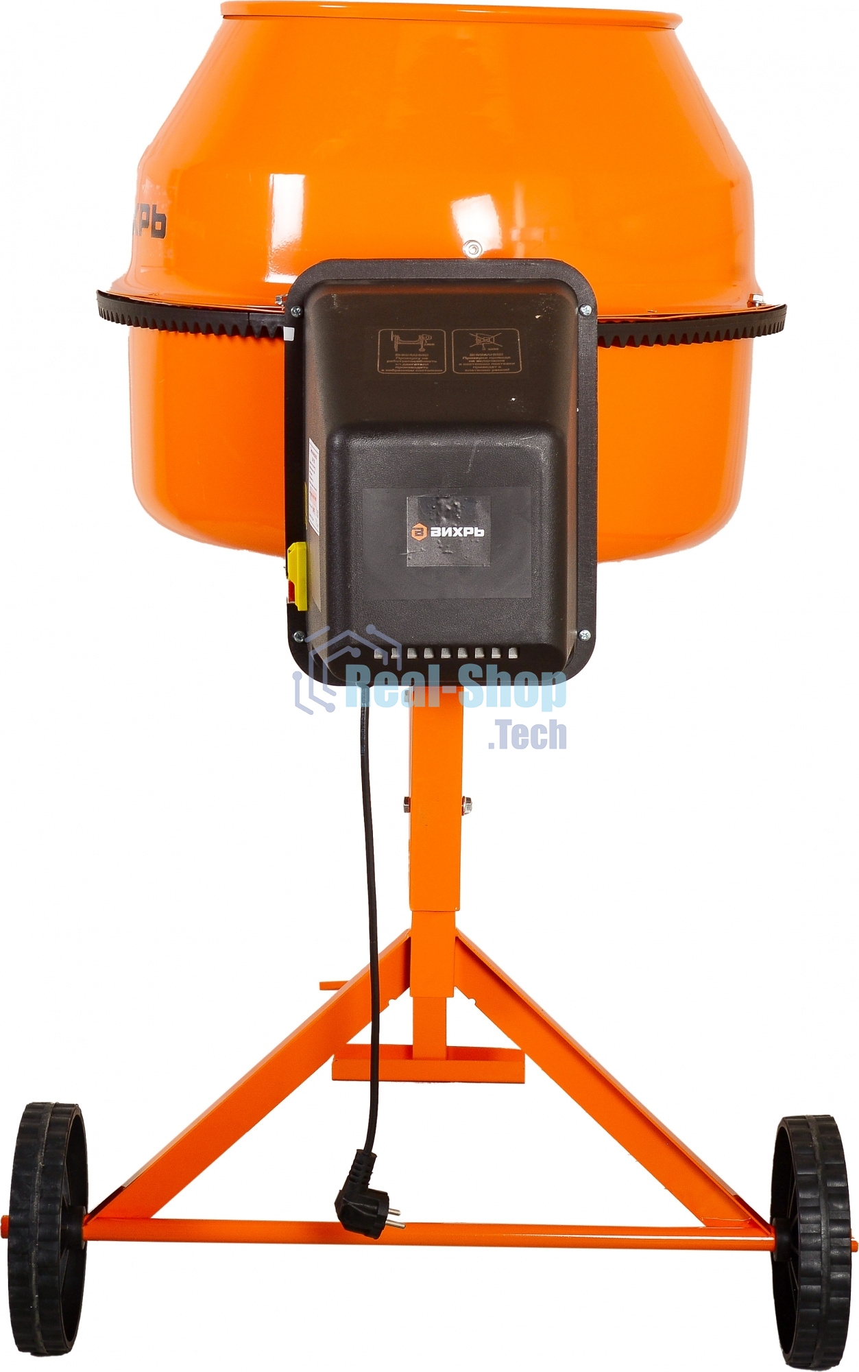 Бетономешалка Вихрь БМ-130П (74/1/16) 550 Вт, 130 л, полиамидный венец, 32 об/мин