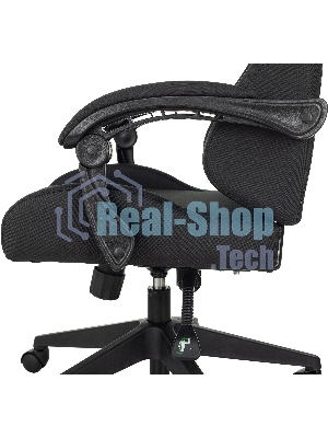 Кресло Бюрократ Zombie Predator Neo Black черный, экокожа, 120 кг, механизм качания