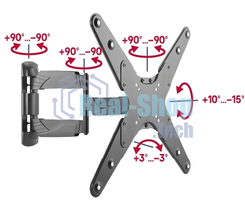 Кронштейн для ТВ наклонно-поворотный Maunfeld MTM-2355FM