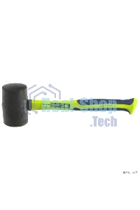 Киянка резиновая Сибртех, 680г., черная резина, фибергласовая рукоятка