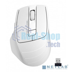 Мышь беспроводная A4Tech Fstyler FG30 белый/серый, 2000 dpi, радиоканал, USB, кнопки - 5