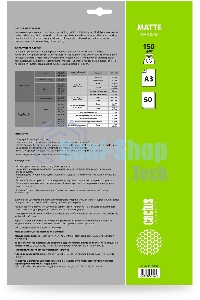 Фотобумага Cactus CS-MA315050 A3/150г/м2/50л./белый матовое для струйной печати