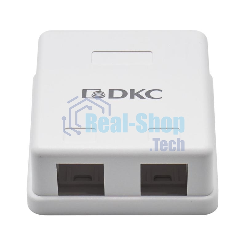 Розетка универсальная DKC RNW2WH 2 порта для модулей Keystone (для модулей форм-фактора A10)
