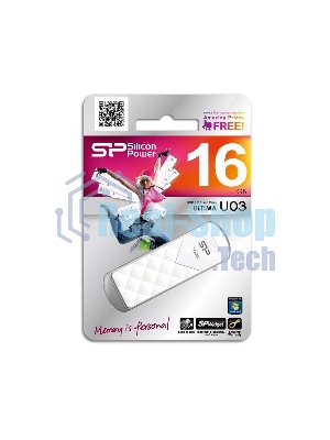Флешка USB 16Gb Ultima U03 SP016Gb,UF2U03V1W USB 2.0 белый