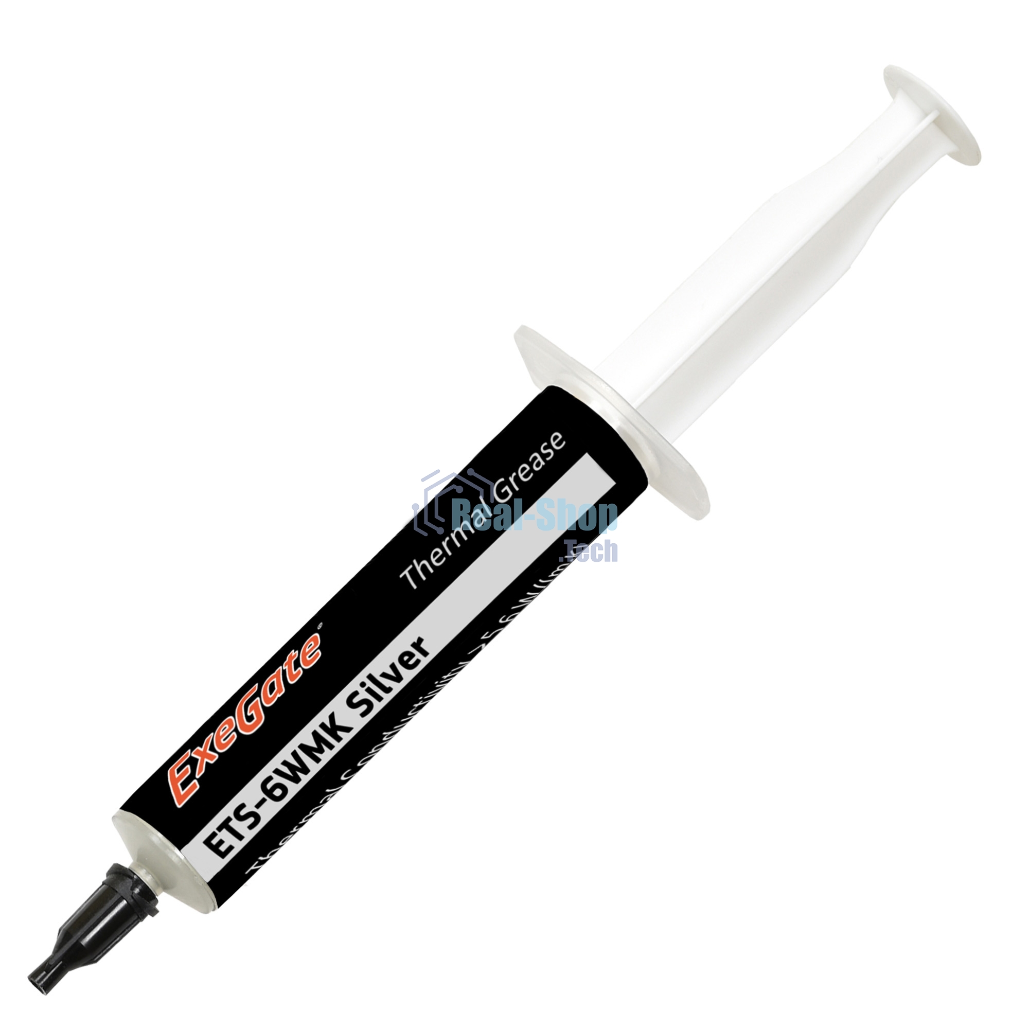 Термопаста ExeGate ETS-6WMK Silver, шприц с лопаткой, 30г