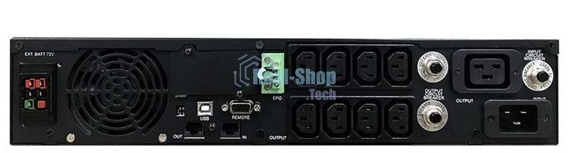 Источник бесперебойного питания Powercom Smart King RT SRT-3000A LCD 2700Вт 3000ВА черный