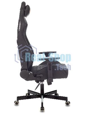 Кресло Knight OUTRIDER черный, экокожа, 120 кг, механизм качания