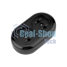 Колодка Rexant 2 гнезда карболитовая б/з 16 А, черная