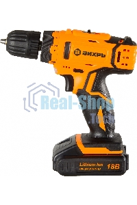 Дрель-шуруповерт аккумуляторная Вихрь ДА-18Л-2К/Б 72/14/22, Аккумуляторная, 18В, 2 АКБ, Кейс