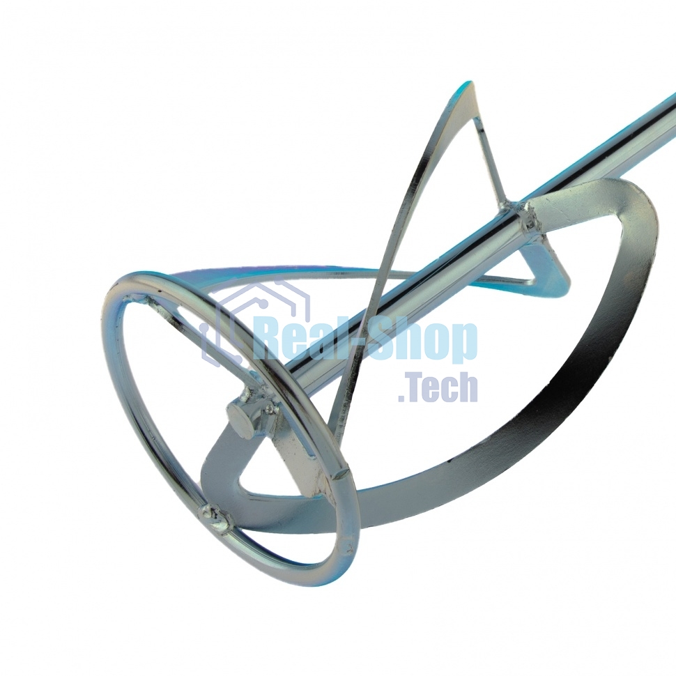 Насадка для миксера Сибртех, для легких растворов,120 х 590 мм, оцинкованная,хвостовик резьба М14