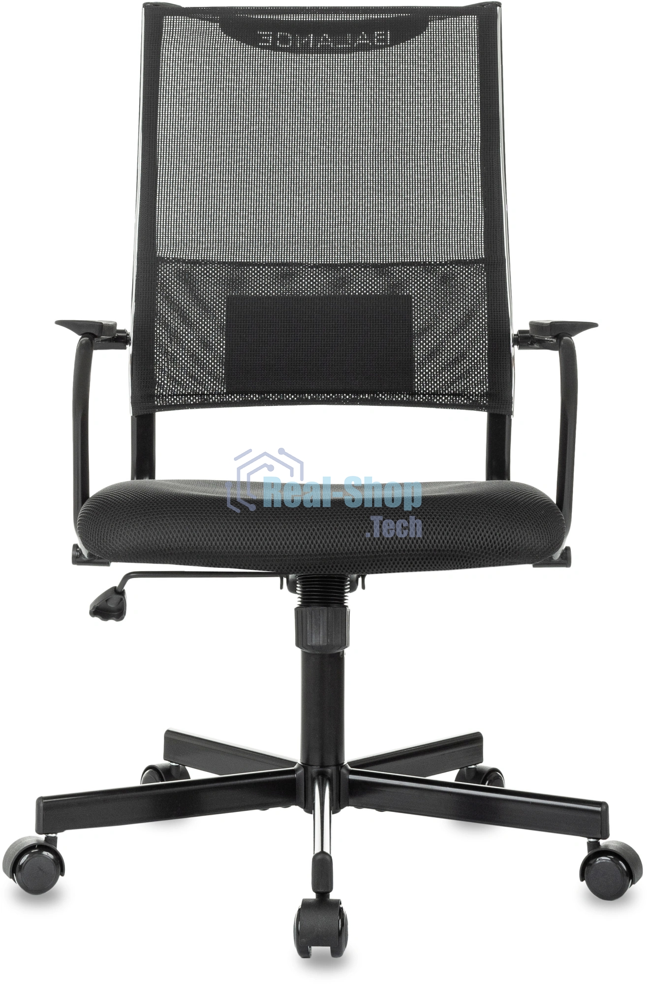 Кресло руководителя Бюрократ CH Balance черный Elastic-102 TW-11 сетка/ткань крестов. металл черный