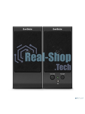 Акустическая система 2.0 ExeGate EX287056RUS Tango 230 (питание USB, 2х3Вт (Вт RMS), 80-20000Гц, черный)