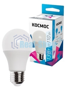 Лампа светодиодная Космос LED BASIC A60 13Вт 220В E27 3000К
