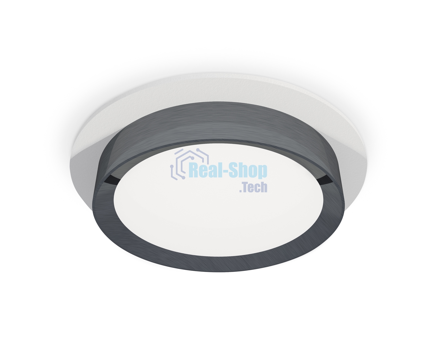 Комплект встраиваемого светильника Ambrella light XC8050007 SWH/PPH белый песок/графит полированный GX53 (C8050, N8133)