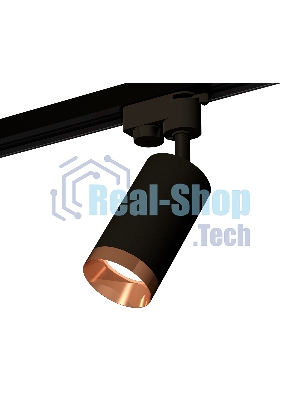 Светильник Ambrella light XT6323065 SBK/PPG черный песок/золото розовое полированное MR16 GU5.3 (A2521, C6323, N6135)
