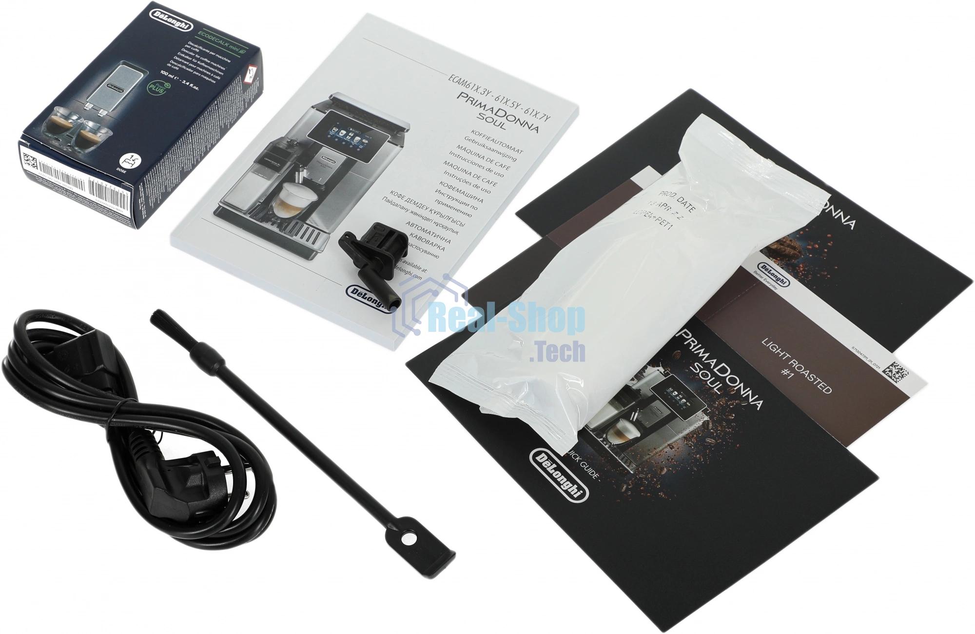 Кофемашина автоматическая DeLonghi ECAM610.75.MB черный/серебристый, исп. кофе - молотый/зерновой, 2.2 л, 1450 Вт, 19 Бар