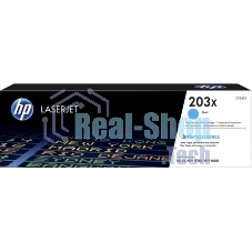 Картридж лазерный HP CF541X (HP 203X) голубой для HP LaserJet M254/M280/M281 2500 страниц.