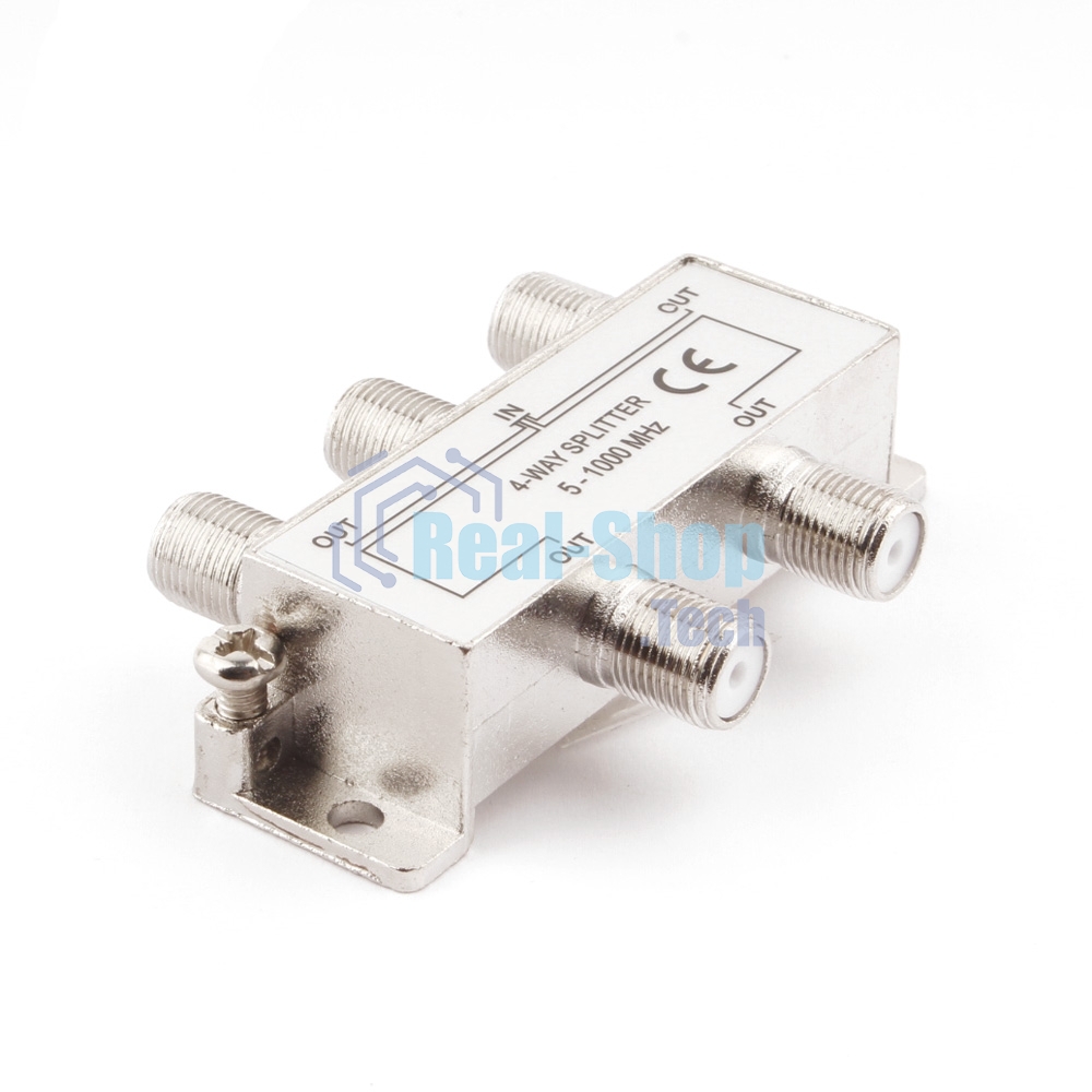 Разветвитель на 4 телевизора, Cablexpert AS-TV-04, 5-1000MHZ