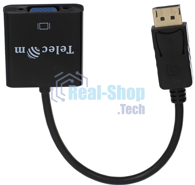 Кабель-переходник DP --> VGA-F 0,2m, Telecom (TA522)