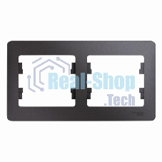 Рамка 2-м Glossa горизонт. графит SchE GSL001302