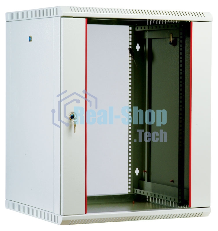 Шкаф телекоммуникационный настенный разборный 12U (600х650), съемные стенки, дверь стекло