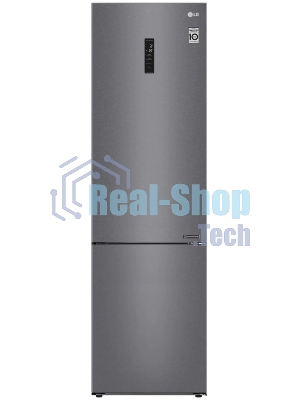 Холодильник LG GA-B509CLSL графитовый двухкамерный 277/107л морозилка снизу, No Frost