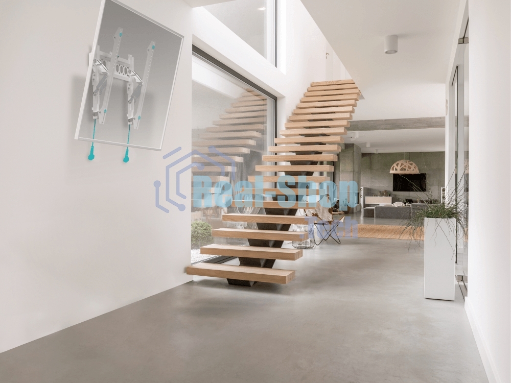 Кронштейн ONKRON TM5W/32-65'' макс 400*400 наклон +12º от стены: 35-145мм, макс вес 68,2кг, встр уровень, белый