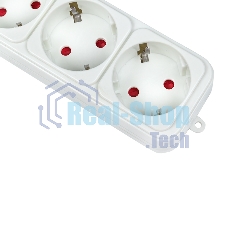 Сетевой фильтр EKF UFP10-375-6-03 6x3 м 10А/2,2 кВт с выкл. c/з ПВС 3х0,75 Блокбастер EKF PROxima