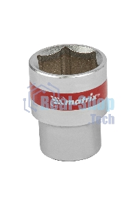 Головка торцевая Matrix, 22 мм, 6-гранная, CrV, под квадрат 1/2