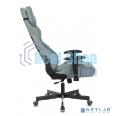 Кресло игровое Бюрократ VIKING KNIGHT LT28 FABRIC серо-голубой крестовина металл/пластик