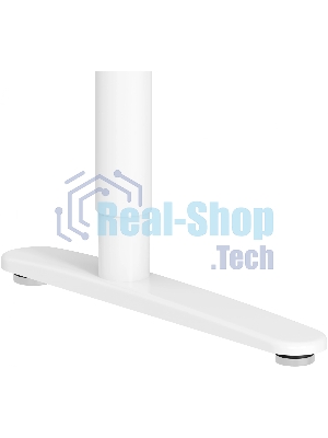 Стол компьютерный Cactus CS-EGD-WT-LED столешница закаленное стекло, белый каркас белый