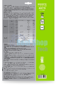 Фотобумага Cactus CS-MMA465010 A4/650г/м2/10л./белый матовое/магнитный слой для струйной печати