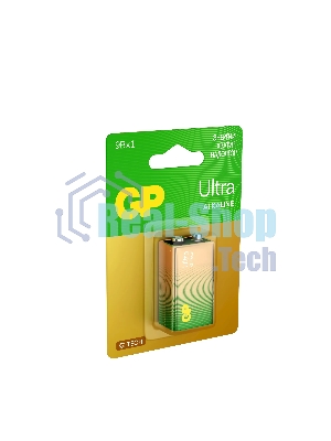 Алкалиновая батарейка GP Ultra Alkaline G-Tech 9V Крона - 1 шт. на блистере
