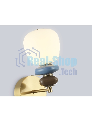 Настенный светильник Ambrella light LH53168 SB/WH бронза/белый 8W 3000K 140*225*300