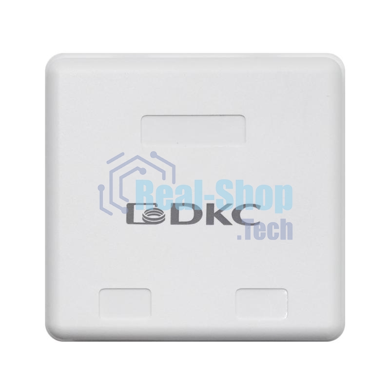 Розетка универсальная DKC RNW2WH 2 порта для модулей Keystone (для модулей форм-фактора A10)