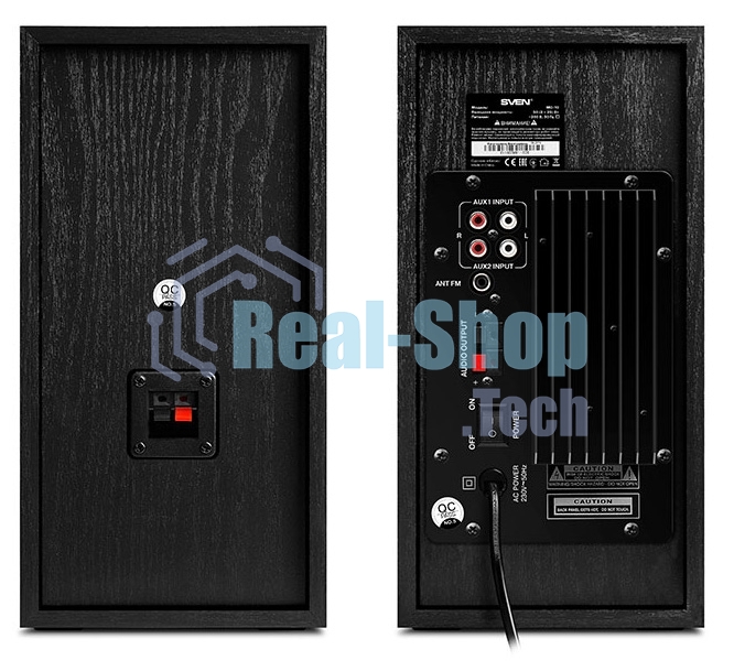 Акустическая система 2.0 SVEN MC-10, чёрный, мощность 2x25Вт (RMS), FM-тюнер, USB/microSD, дисплей, пульт ДУ, Bluetooth SVEN MC-10, чёрный, акустическая система 2.0, мощность 2x25Вт (RMS), FM-тюнер, USB/microSD, дисплей, пульт ДУ, Bluetooth