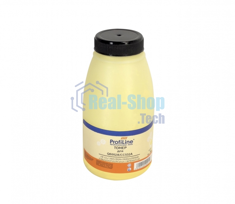 Тонер ProfiLine PL-Q6002/CC532/CE252/CE262/CE742/CB402 для HP CLJ 1600/2600n/2600dn/2600dtn/CM2320/CP2025/3525/5220/5225/4005/4025/4525/Canon LBP5000/5100Yellow 90 гр Фасовка РФ