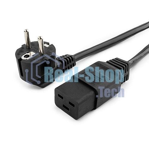Кабель питания для UPC Gembird/Cablexpert, 1.8м, Schuko-С19, 16А, черный, с заземлением(PC-186-C19)