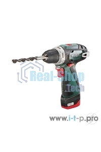 Дрель-шуруповерт аккумуляторная Metabo PowerMaxx BS 600080500, Аккумуляторный, 12В, 2 АКБ