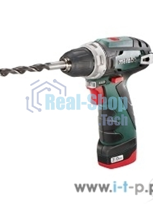 Дрель-шуруповерт Metabo PowerMaxx BS 600080500, 12 В, 2 Ач, 34 Нм, щеточный