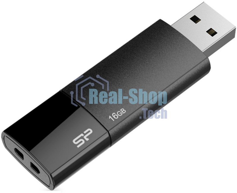 Флешка USB Silicon Power USB 16Gb Ultima U05 SP016Gb,UF2U05V1K USB 2.0, черный